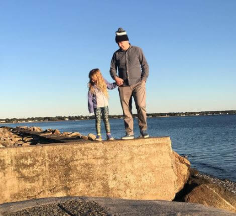 Jen Stein husband Mike Birbiglia and daughter.